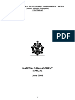 Materials Management Manual