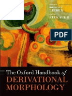 The Oxford Handbook of Derivational Morphology
