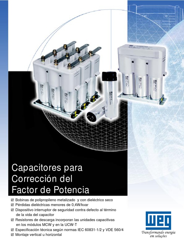 Capacitores para Correccion del Factor de Potencia WEG | Energia ...