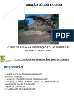 O Uso Da Água Na Mineração e Suas Outorgas