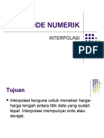 Metode Numerik: Interpolasi