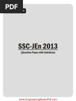 Ssc-Jen 2013: (Question Paper With Solutions)