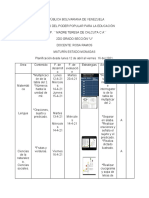 Planificacion Semana Desde El 12 Al 16 de Abril