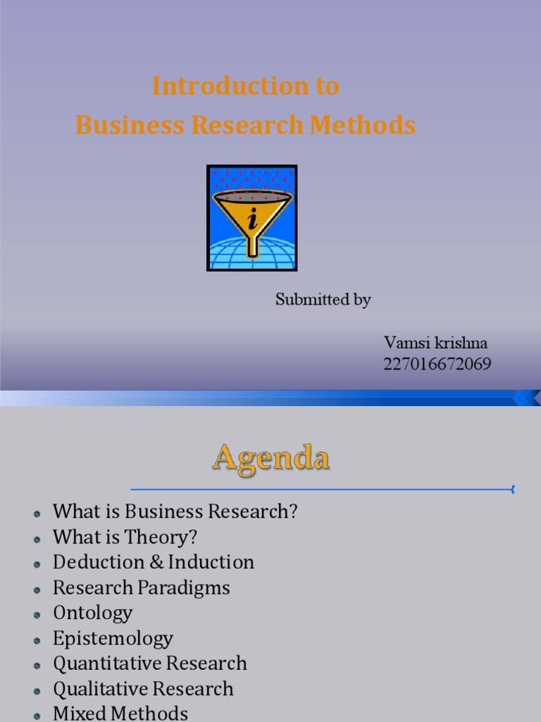 Introduction To Business Research Methods Vamsi Krishna | PDF | Type I ...