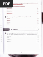 Section A (MECHANICS) - A4 (Kinematics) - Multiple Choice Questions