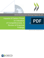 Impacts of Carbon Prices On Indikator of Competitiveness