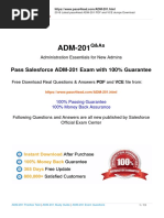 Pass Salesforce ADM-201 Exam With 100% Guarantee: Administration Essentials For New Admins