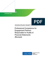 Professional Competence For Engagement Partners Responsible For Audits of Financial Statements (Revised)