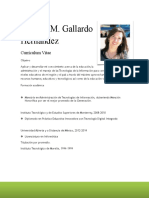 Currículo de Claudia M. Gallardo Hernández en TI y Educación