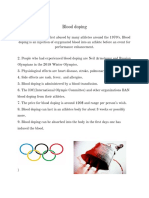 Blood Doping Project Ergogenic