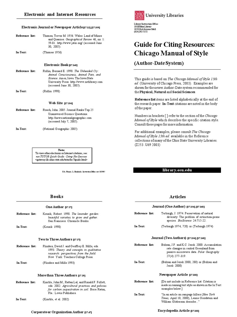 Chicago Manual of Style | PDF