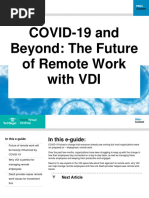 Covid 19 and Beyond the Future of Remote Work with VDI