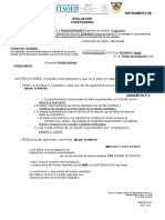 Instrumento de Evaluación Cuestionario: Concepto F V