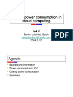 Cutting power consumption in cloud computing