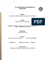 Instituto Tecnologico Superior de Cintalapa: Materia