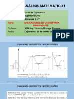 Aplicaciones de La Derivada Parte 1