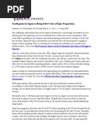 15-03-11 Earthquake in Japan to Bring Debt Crisis of Epic Proportions