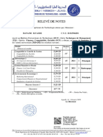 Relevé de Notes: Banane Ilyasse