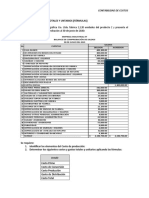 Ejercicio en Clase Costos y Gastos. - Actividad