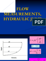 Flow Measurements, Hydraulic Jump