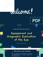 Assessment and Diagnostic Evaluation of the Eye