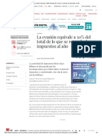 La Evasión Equivale A 30% Del Total de Lo Que Se Recauda de Impuestos Al Año-2