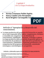 Desarrollo de La Etapa Productiva