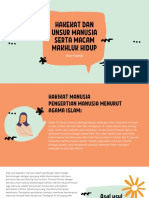 Hakikat Dan Unsur Manusia Serta Macam Makhluk Hidup