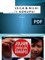 Pancasila SBG Dasar Nilai Anti Korupsi