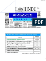 The Hindu News Analysis - 9 May 2021 - Shankar IAS Academy: Past Year Preliminary Questions Session