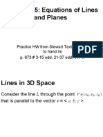 Equation of Lines and Planes - Onlineclassmaterial - March4