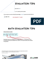 Math Evaluation Tips: Percentages If You Are Given An Exercise Asking The 20% of