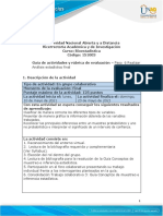 Guía de Actividades y Rúbrica de Evaluación Paso 6 Realizar Análisis Estadístico Final