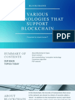 Various Technologies That Support Blockchain 