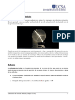 Reflexión y Refracción de La Luz