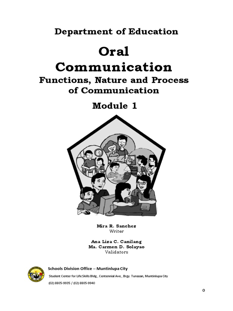 Grade 11 Oral Communication Module 1 | PDF | Nonverbal Communication ...
