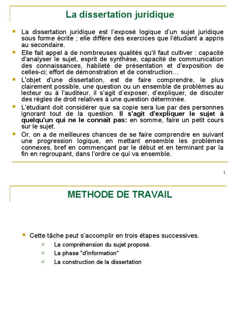 Dissertation Juridique  Science  Sciences philosophiques