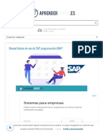 Manual Básico de Uso de SAP y Programación ABAP