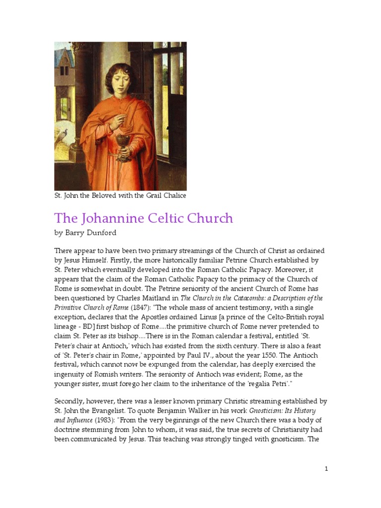 Johannine Christianity in Celtic Britain | PDF | Gospel Of John | Holy ...
