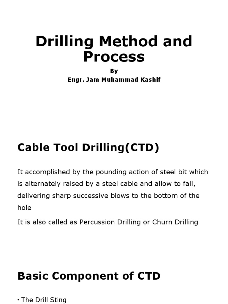 Cable Tool vs. Rotary Drilling Methods | PDF | Drilling Rig | Oil Well