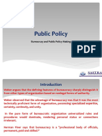 Bureacracy and Public Policy Making