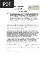 Download What is Discourse Analysis by Emma Parades SN50842906 doc pdf