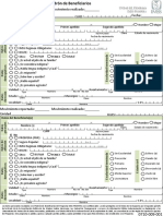 Formato de Registro y Actualización Del Padrón de Beneficiarios Clave 0710-009-001