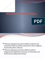 Rights of Women and Minorities