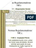 NORMAS REGULAMENTADORAS NR'S