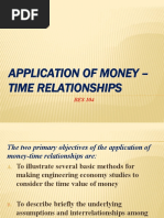 Application of Money - Time Relationships