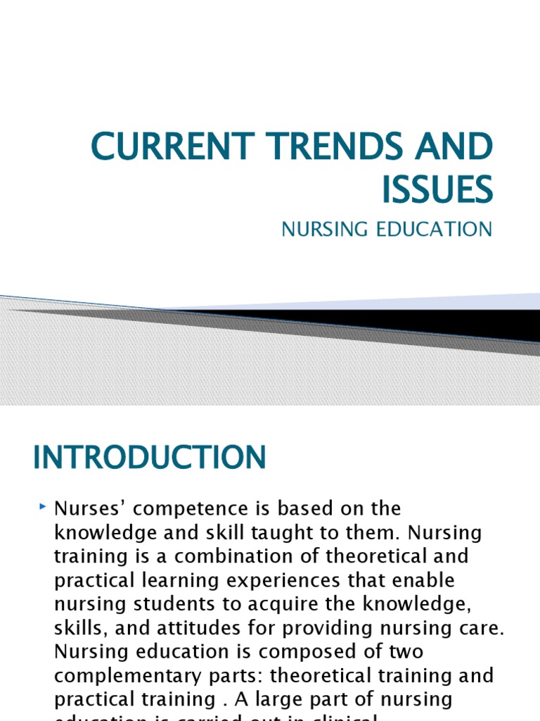 current issues in nursing education pdf