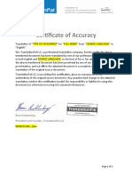 4179 Certificate of Accuracy Template