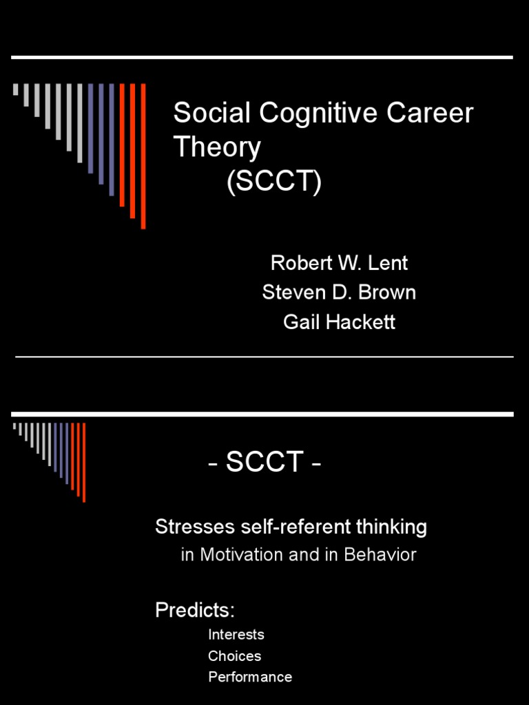 Social Cognitive Career Theory | PDF | Self Efficacy | Goal
