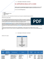 Palm Oil Suppliers Mills List Update H2 2020 Danone